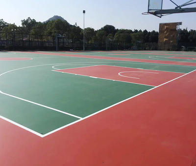 Silicon PU Stadium Basketball Field Plastic Track And Course Material Surface Series